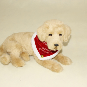 Nuove decorazioni di artigianato di natale Enfeites De Natal Navidad Productos Novedosos 2023 peluche cane Golden Retriever - Product Image 5