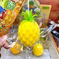 Nouveau design, jouets à presser en forme d'ananas de dessin animé, emballés, haute qualité, 3D, à rebond lent, jouets anti-stress et anti-anxiété
