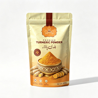 Sachet Doypack Personnalisé en Aluminium Refermable 500g pour Curcuma, Emballage Autoportant avec Fermeture Zip pour Épices