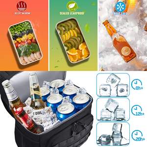 Mochila Nevera Térmica de Poliéster Negro Evercredit, 24L, Retención de Hielo por 72 Horas, Impermeable, a Prueba de Fugas, Tamaño Personalizable - Product Image 3