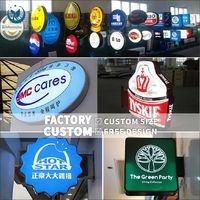 Boîte à lumière LED circulaire entièrement automatique Logo personnalisé Panneau publicitaire extérieur rotatif double face Boîte à lumière murale suspendue
