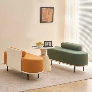 Muebles de Salón Dorados, Silla de Espera para Salón de Belleza y Barbería, Sofá de Espera de Alta Calidad - Product Image 4