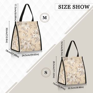 Aloha Hawaii Hibiscus Flower Adult Work School Thermal Insulated Custom Print Tote <b>Lunch</b> <b>Bags</b> for Women - Product Image 2