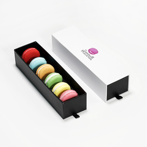 Boîtes à macarons de luxe à 6 ou 12 compartiments, logo personnalisé, boîte d'emballage en carton blanc pour pâtisserie, boîte à dessert - Product Image 3