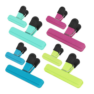 Sealing Clips Food Grade Reusable Plastic Bag Clips For Snack Moisture Proof Storage Household Use 3 3 9in Width Simple Style - Product Image 1