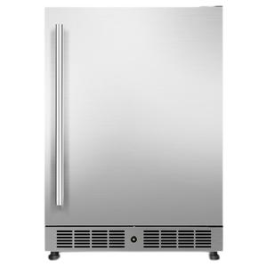 Refrigerador de acero inoxidable con refrigerante R600A, enfriado por aire, 130L, pantalla digital, para casa u hotel, con temperatura constante integrada. - Product Image 4
