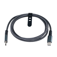 Câble de données USB PD 100W 5A tressé en nylon avec coque en aluminium de 1 mètre (Type-C), adapté aux téléphones Samsung et Apple, charge rapide