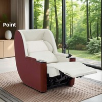 Capsule spatiale de première classe, home cinéma, chambre à oxygène, massage électrique multifonctionnel, zéro gravité, salon, structure en métal et bois