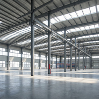 Entrepôt de distribution en structure acier à grande portée TOPPRE, centre de logistique e-commerce, bâtiment d'atelier