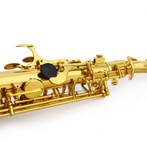 Saxofón alto Eb <span class=keywords><strong>para</strong></span> estudiantes, modelo de estudiante, cuerpo de latón con acabado de laca dorada con llave F # alta <span class=keywords><strong>para</strong></span> principiantes y bandas escolares - Product Image 4