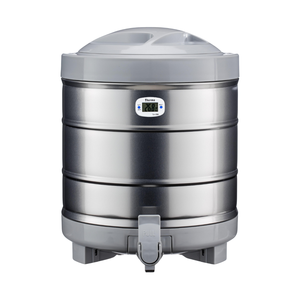 Distributeur commercial de boissons de chocolat chaud de refroidisseur de boissons de style de fût gris à vendre - Product Image 1