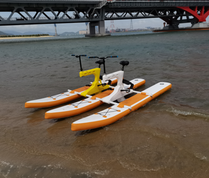 Aufblasbare Aluminium- & Stahl-Hydrobikes, Pontons, Wasserfahrräder, Tretboote, schwimmende Fahrräder für Hochgeschwindigkeits-Wasserparks - Product Image 3