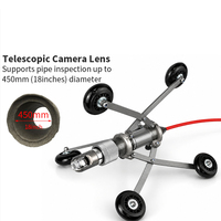 AMJET R22-MAX 360 °   Caméra d'inspection des canalisations CCTV avec localisateur 512 Hz, caméra d'inspection des égouts pour plombiers