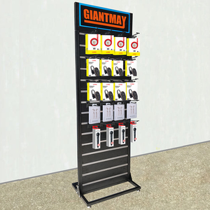 Tùy Chỉnh Kim Loại Cửa Hàng Bán Lẻ Cửa Hàng Tầng Đứng Miễn Phí Đứng Slatwall Kệ Slat Tường Hiển Thị Đứng Giá - Product Image 6