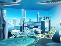 Écran d'affichage LED 3D à visionnement à l'œil nu haute définition, immersif, 8K HDR, IP65, étanche, pleine couleur, à cinq faces