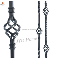 Prix d'usine Balustre en fer massif creux Rd 5/8, finition double dorure, pour escalier en bois intérieur