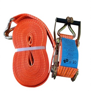 Ventas calientes <span class=keywords><strong>Eslinga</strong></span> 2 pulgadas de ancho Mango de poliéster Trinquete Correa de amarre J Ganchos Cinturón de carga con correa de trinquete - Product Image 6