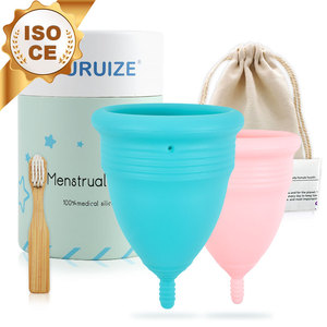 Coupe menstruelle réutilisable pour femmes Furuize, en silicone, mignonne, conforme à la norme ISO 13485 - Product Image 1