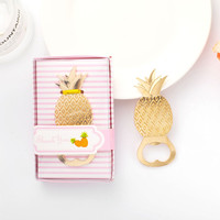 Décapsuleur créatif en métal en forme d'ananas, petit cadeau pour mariage, anniversaire, fête, décapsuleur à bière en alliage de zinc