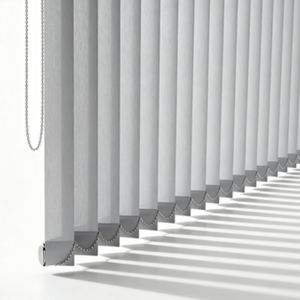 Les nuances verticales montées par plafond isolées thermiques électriques ont motorisé la fonction occultant la finition durable de lamelles de caractéristiques imperméables - Product Image 1