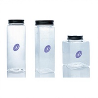 Bouteille en plastique portable avec bouchon à anneau relevable, légère, élégante, réutilisable, pour jus, eau, voyage, usage quotidien