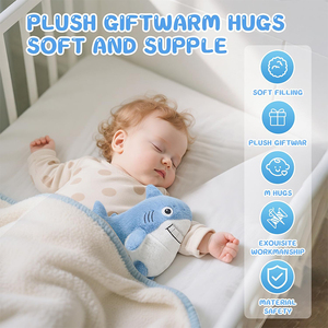 V256 Peluche di Squalo Personalizzabile all'Ingrosso, Giocattolo Morbido e Carino, Regalo Abbracciabile per Bambini, <span class=keywords><strong>Amici</strong></span> e Innamorati - Product Image 3