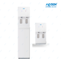 Distributeur d'eau chaude et froide sans bouteille avec filtration RO UV 4 étapes, alimenté par batterie, sur pied