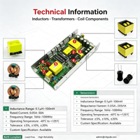 Transformateur de puissance à 4 broches avec noyau en ferrite à haute perméabilité UU, entrée 230V, filtre de mode commun, bobine inductrice