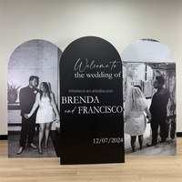 MILE Custom Welcome to Our Wedding Sign Grande toile de fond pour photo Signe de bienvenue pour mariage avec arche de panneaux photo