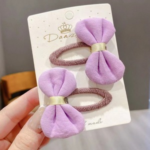 Pinzas para el cabello con lazo de tela para niñas, bonitas horquillas con estampado floral, estilo princesa, pasadores para flequillo lateral, accesorios para el cabello para niños - Product Image 6