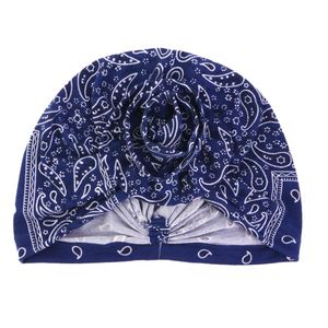 Venta al por mayor Amoeba patrón impreso mujeres anudadas Headwraps musulmán Hijab flor tipo giro turbante para damas - Product Image 6