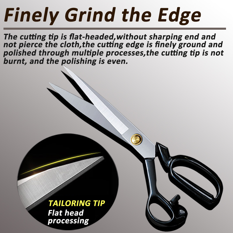High Professional Tailor Shears Heavy Duty Sewing  Fabric Scissors Office Scissors Sharp Tailor Dressmaker