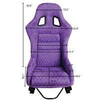 MASSAIT Vente en gros usine OEM Logo 22 Siège baquet de course universel luxueux en PVC avec coque en Kevlar Apex et fonctionnalités Confort