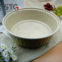 Bol en bagasse personnalisé de 4800 ml, compostable, en fibre de canne à sucre, certifié CE, avec logo personnalisé pour le partage familial, audit d'usine BSCI