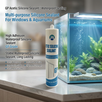 Scellant d'aquarium à usage général de qualité GP, colle en silicone noire, blanche, grise, transparente, pour verre, fabriquée en usine au Shandong