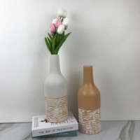 Nouveau Style de bouteille moderne Vase de fleur en céramique de décoration de maison