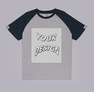 เสื้อยืดแขนสั้นผู้ชาย คอตตอน 100% 260GSM ปักลายและพิมพ์ลายกราฟิกดอกไม้ แบบขายส่ง แขนเสื้อตัดกันได้ - Product Image 1