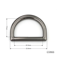 25mm Gunmetal Plaqué Heave Duty Zinc Boucle Métallique Plat Carré En Métal D Anneau pour Sac En Cuir Accessoires