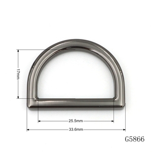 25毫米青铜电镀升沉锌合金金属扣扁平方形金属丁字环皮包配件 - Product Image 2