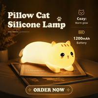 Lampe de nuit LED USB à changement de couleur, lampe en silicone portable en forme d'animal, rechargeable, petite lampe de chevet pour enfants, chambre d'enfant