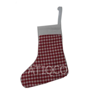 Stylish Modern Cloth Heart Hanging Christmas Ornament for Small <b>Trees</b> Indoor Use - Product Image 4