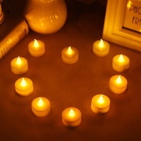 Mini bougie à thé led pour fête de mariage et décoration d'intérieur Mini bougies électriques à piles Bougies à thé led avec piles