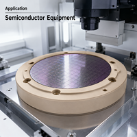 Composants de ventouse à vide PEEK usinés CNC pour équipement semi-conducteur, sur mesure OEM