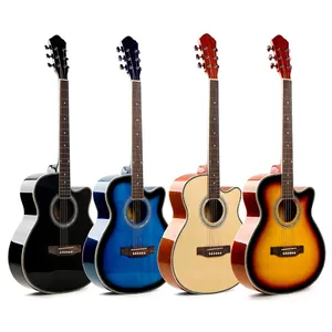 Abay — guitare acoustique 40 pouces, avec fixation colorée, offre spéciale, livraison gratuite