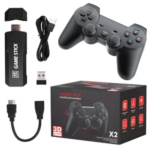 Venta caliente X2 3D game stick GD10 consola de videojuegos 4K Salida de TV de alta definición 128GB incorporado 41000 + consolas de juegos