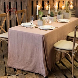 Chất lượng cao 100% Pháp lanh lanh bảng vải kích thước lớn màu trắng tinh khiết sẵn sàng để tàu bán buôn cho các sự kiện đám cưới dệt kỹ thuật - Product Image 4