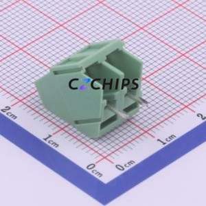 WJ103-5.0-2P <b>Screw</b> Terminal <b>Block</b> Through hole Component (THT),P=5mm Connector 1x2P 5mm Green Through Hole - Product Image 2