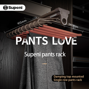 Modern Wardrobe Accessories Soft Closing <strong>Rack</strong> Metal Multi-functional Storage V-shape Pants <strong>Rack</strong> - Product Image 5