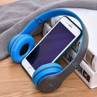 Auriculares Inalámbricos P47, Auriculares Estéreo, Compatibles con Tarjeta SD, Micrófono Incorporado, Conexión por Cable