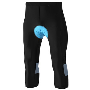 Cuissard à bretelles pour hommes, <span class=keywords><strong>collant</strong></span> 4D rembourré Capri pantalon de vélo poche cachée UPF 50 + collants pantalon de vélo - Product Image 4